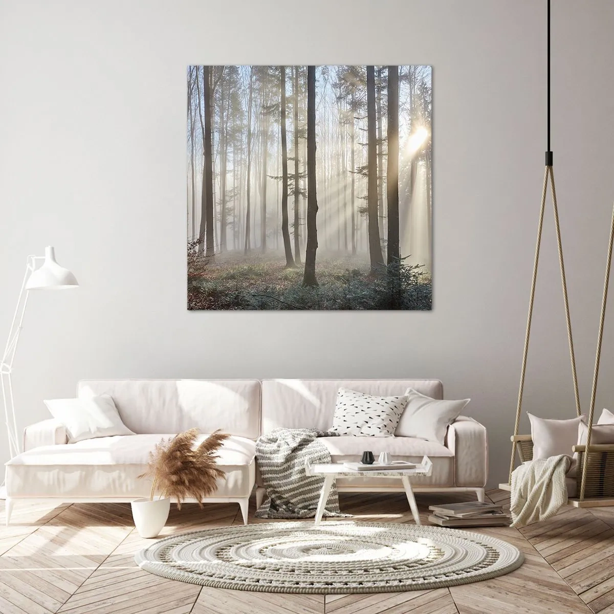 Vászonkép - A köd is felébredt - 60x60 cm