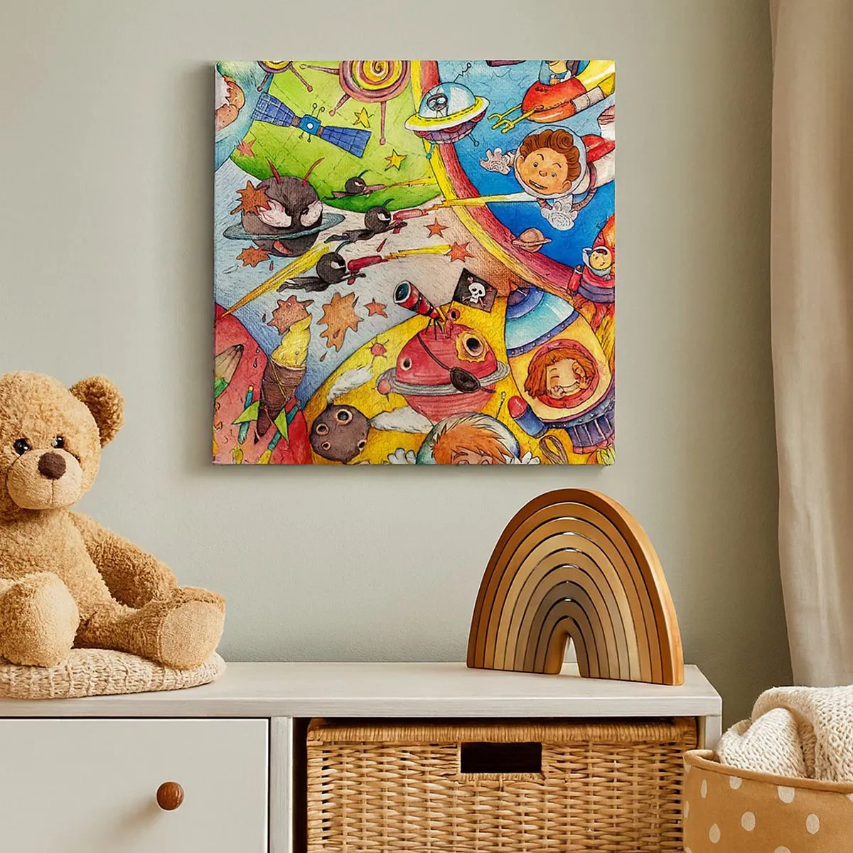 Vászonkép - Nagy űrkaland - 30x30 cm