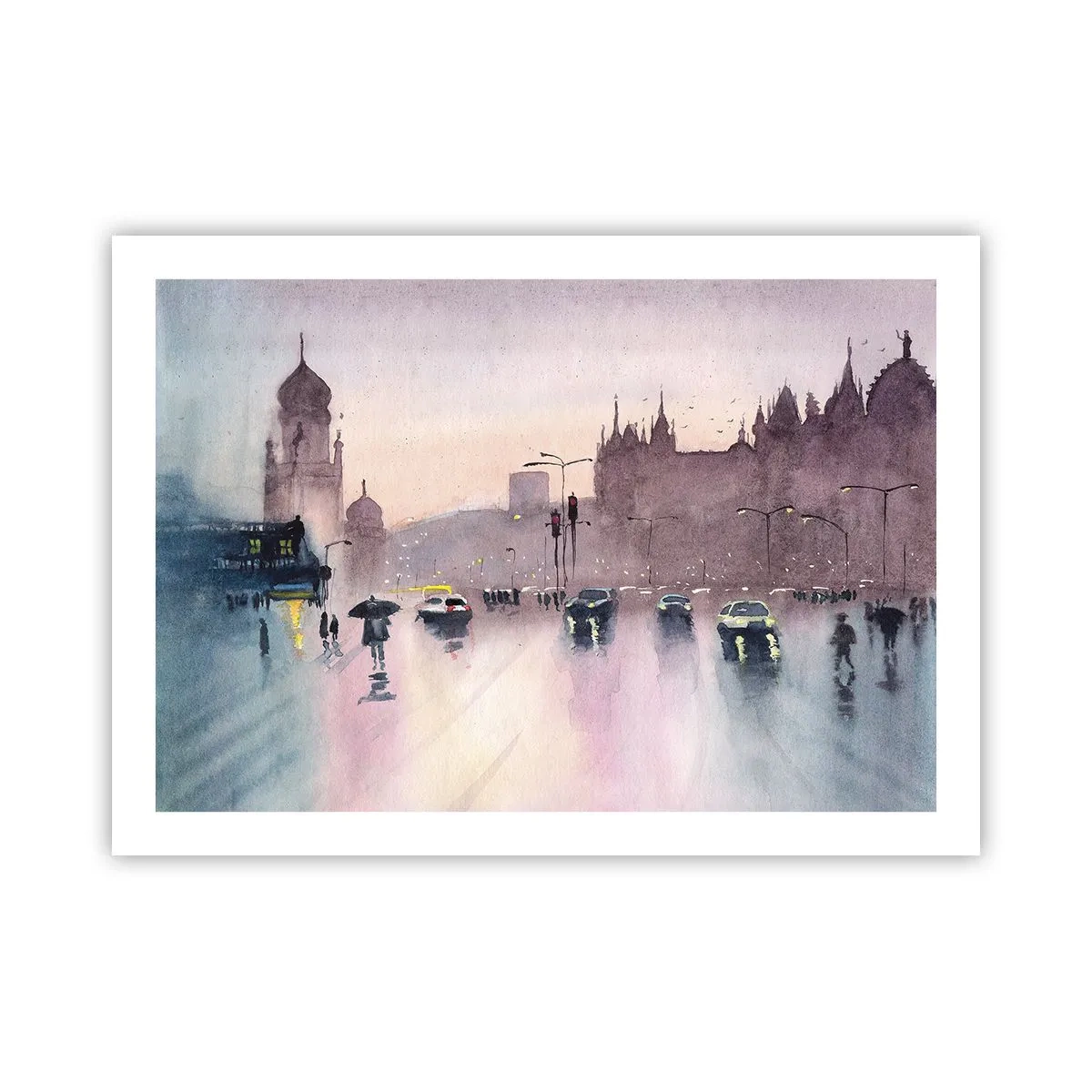 Poszter - Az esős ködben - 70x50 cm