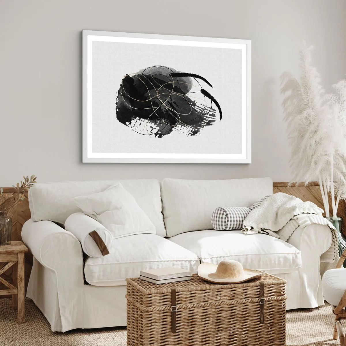 Poszter fekete keretben - Feketéből készült - 100x70 cm