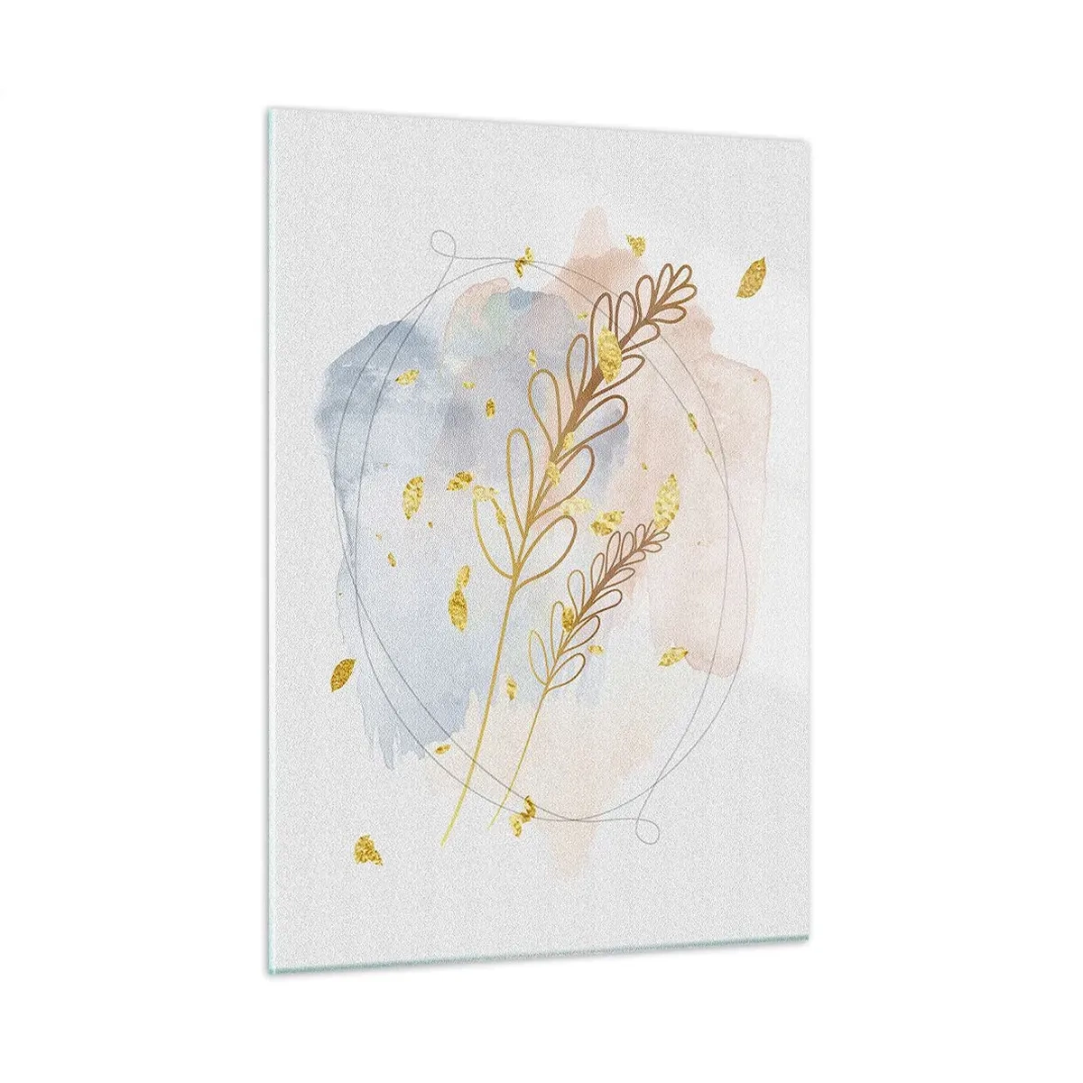 Üveg kép - Aranyszínű fuvallat - 50x70 cm