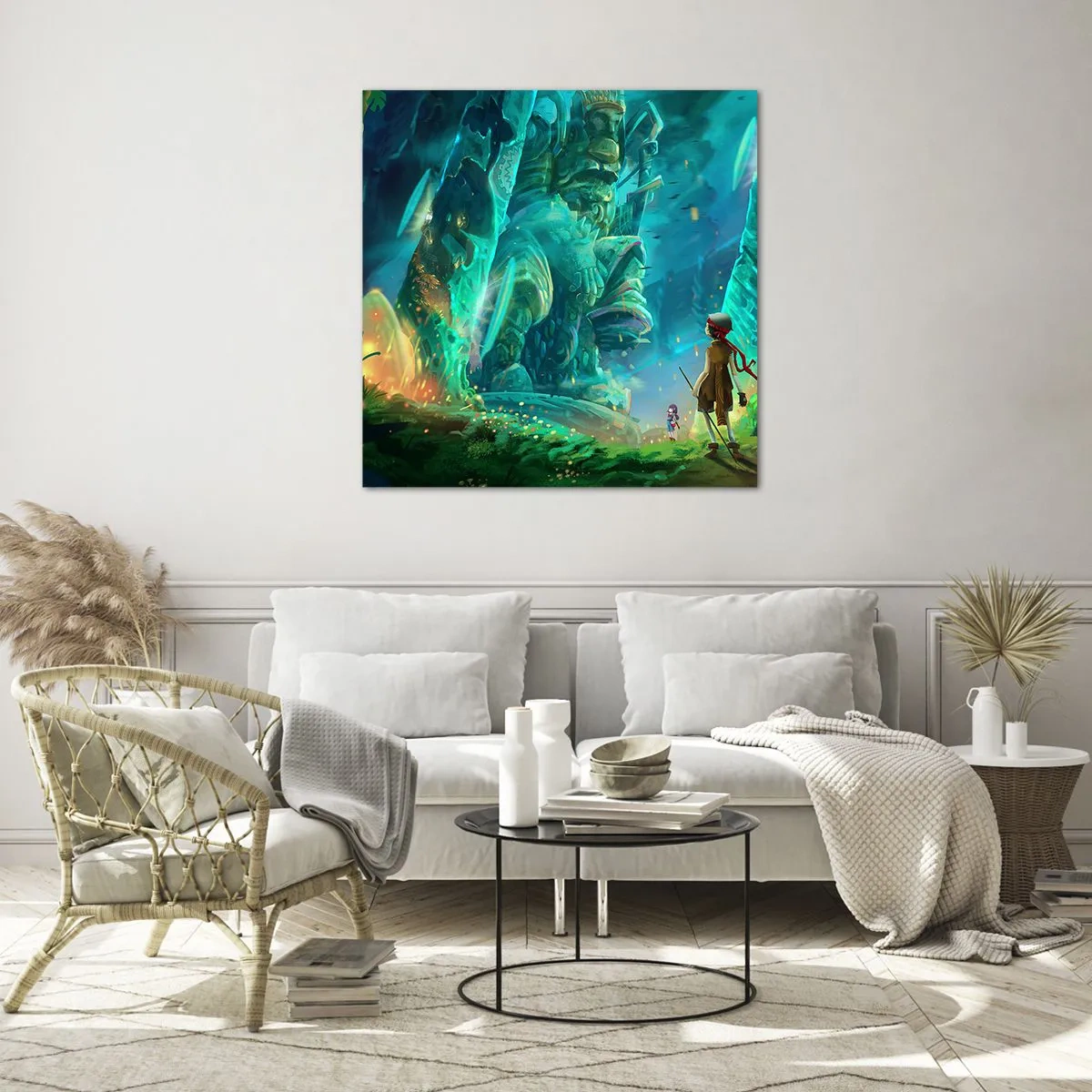 Üveg kép - A nagy mesekönyvből - 30x30 cm