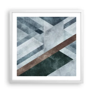 Poszter fekete keretben - A geometria kifinomult eleganciája - 50x50 cm