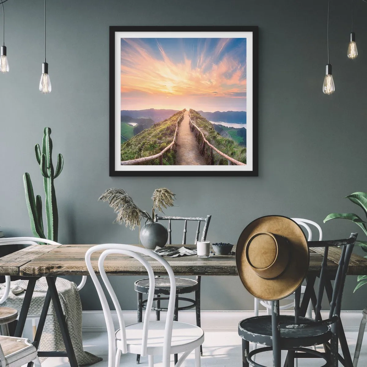 Poszter fehér keretben - Közel az éghez - 50x50 cm