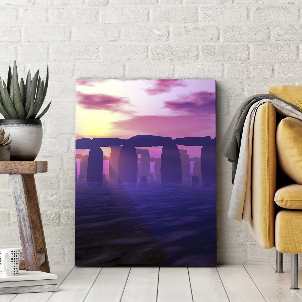 Vászonkép - Hajnali rejtély a ködben - 70x100 cm