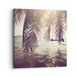 Vászonkép - Tetszés szerint hintázhat a felhők között - 40x40 cm