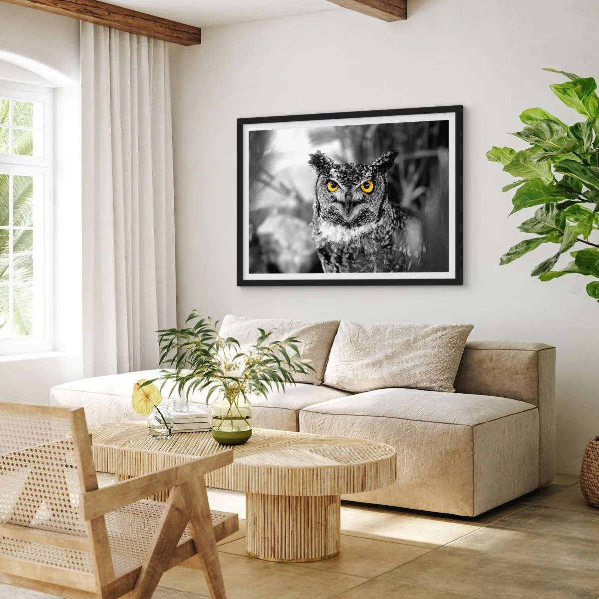 Poszter fehér keretben - Semmi sem fog elbújni - 91x61 cm