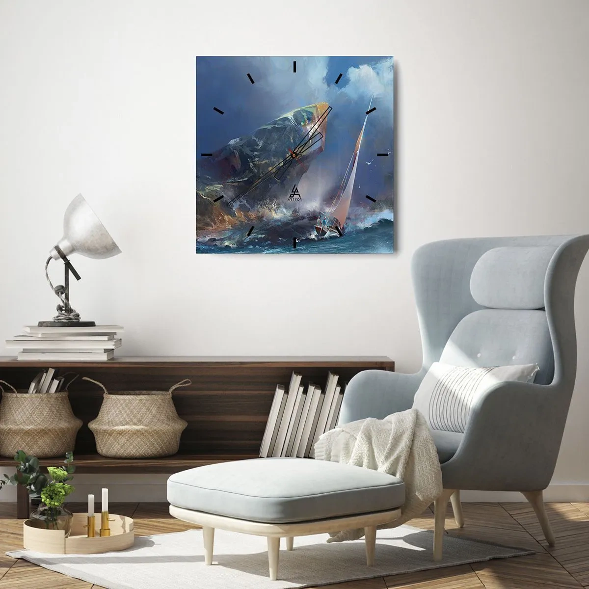 Falióra, Óra - Aki bátor az nyer - 30x30 cm