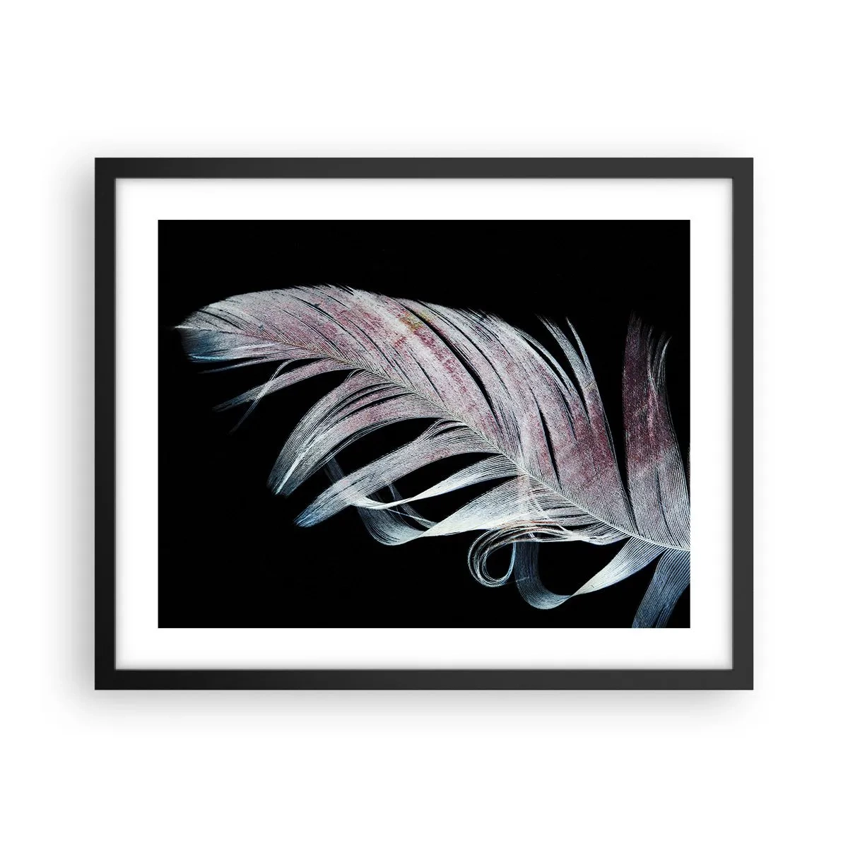 Poszter fehér keretben - Gondolj az érintésre - 50x40 cm