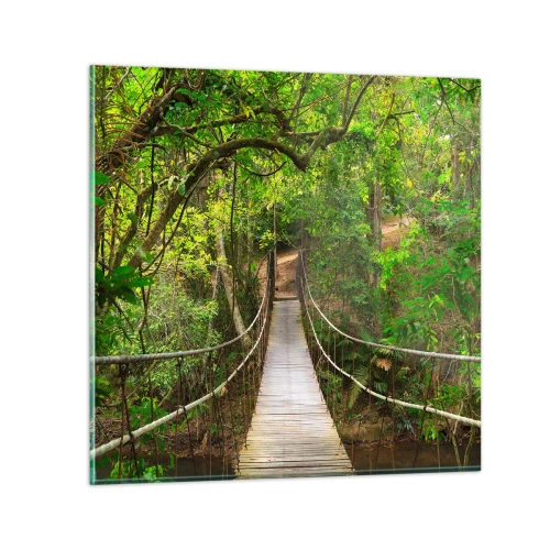 Üveg kép - Mert van egy kúszónövény a kertben - 30x30 cm