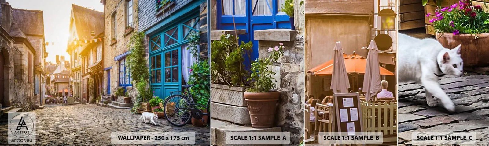 Fotótapéta Minta Standard Eco - A város fehér szelleme - Város, Franciaország, Építészet - 100x30 cm