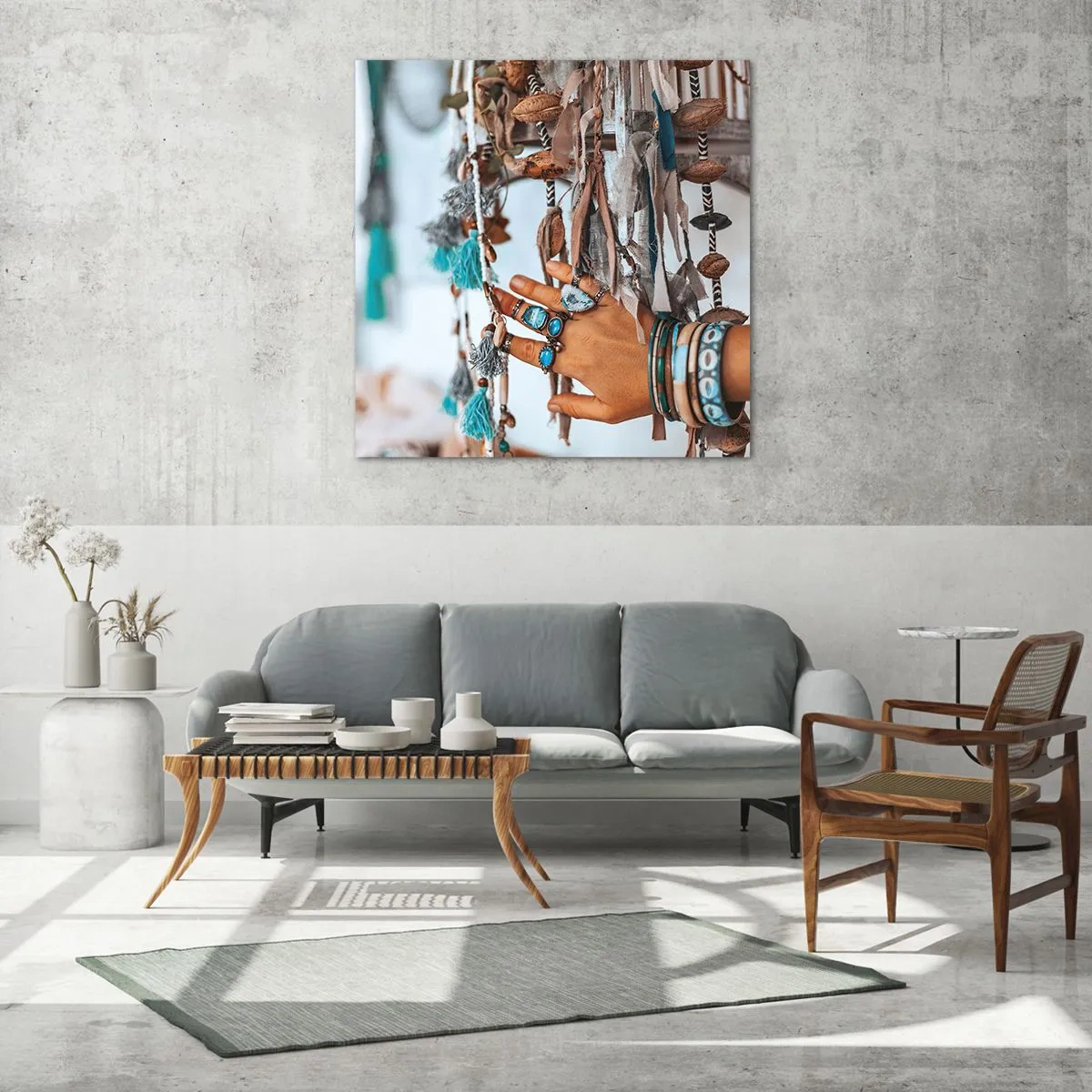 Üveg kép - Helyi kincsek - 60x60 cm