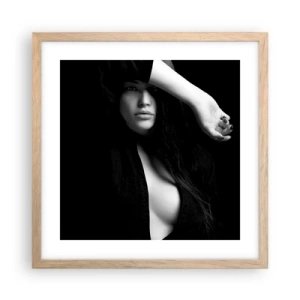 Poszter világos tölgy keretben - A csábítás iskolája - 40x40 cm