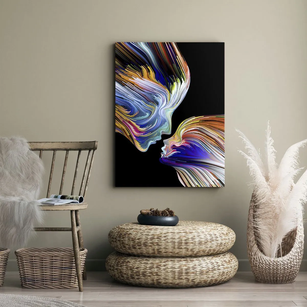 Vászonkép - Az energia és a fény fúziója - 45x80 cm