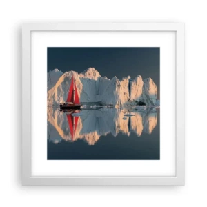 Poszter fekete keretben - A világ peremén - 30x30 cm