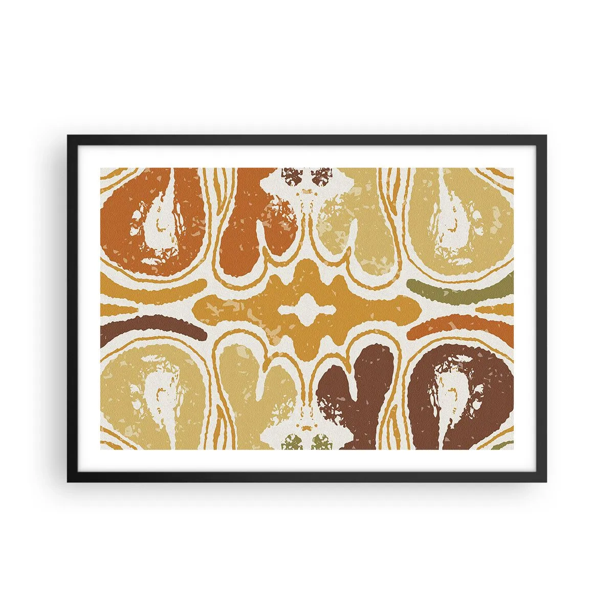 Poszter fehér keretben - Érzelmes absztrakció - 70x50 cm