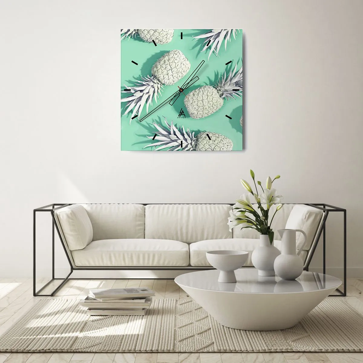 Falióra, Óra - jól megy a mentával - 30x30 cm