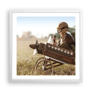 Poszter fekete keretben - Indulás egy álom felé - 50x50 cm