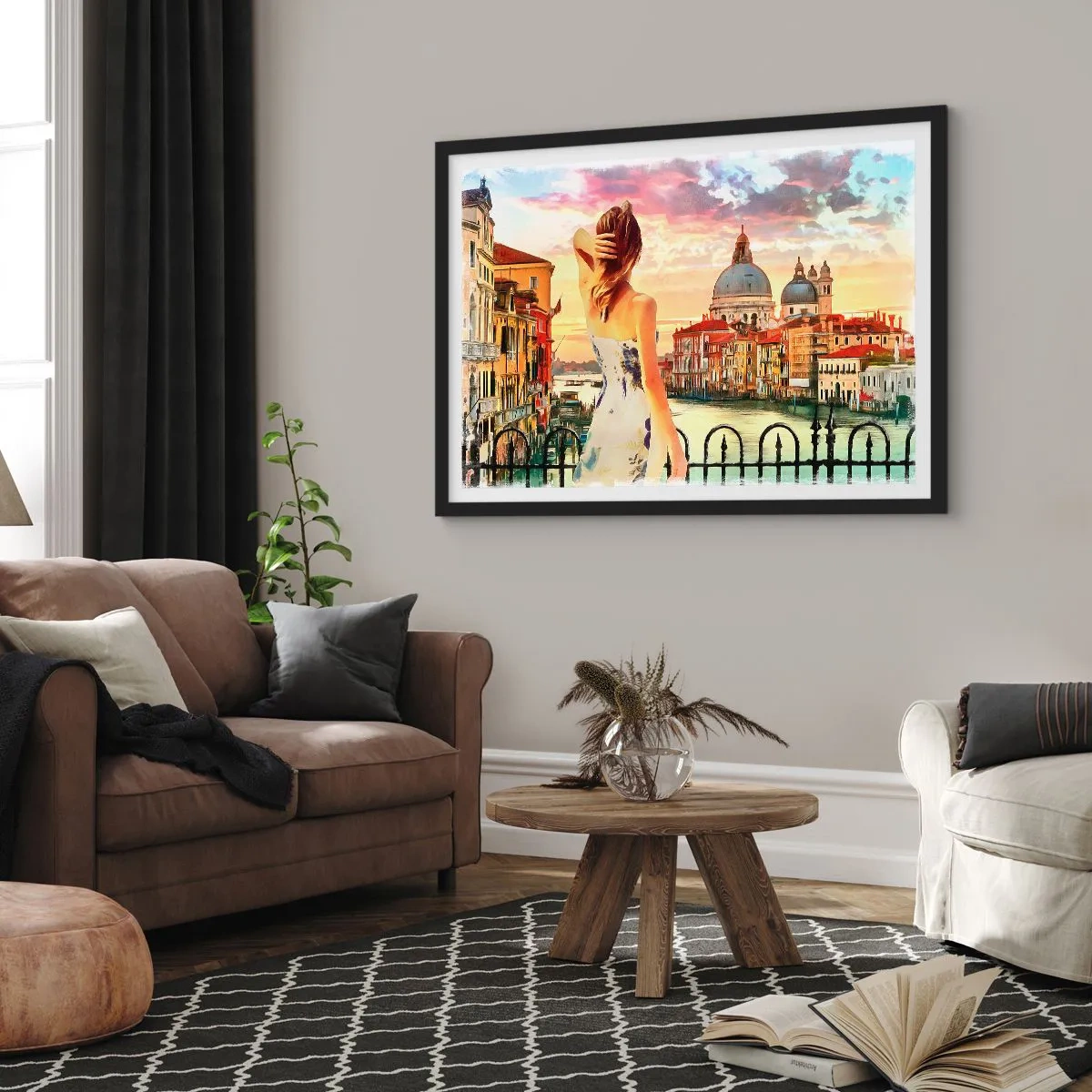 Poszter fehér keretben - Ha kaland akkor csak a … - 70x50 cm