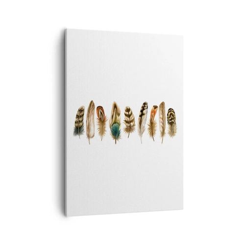 Vászonkép - Tollas variáció - 50x70 cm
