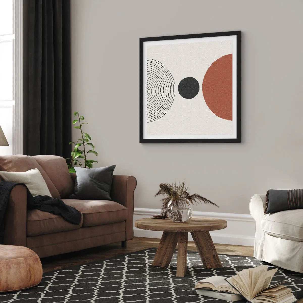 Poszter fehér keretben - A figyelem középpontjában - 30x30 cm