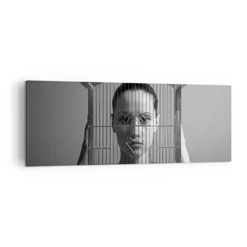 Vászonkép - Kissé szürreális portré - 140x50 cm