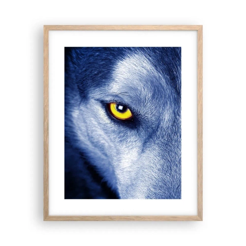 Poszter világos tölgy keretben - Hipnotizáló nézés - 40x50 cm