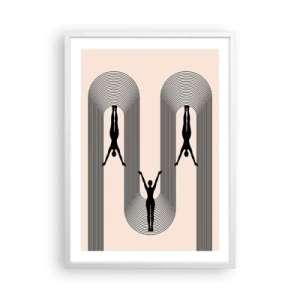 Poszter fekete keretben - Fejjel lefelé - 50x70 cm