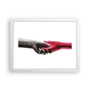 Poszter fekete keretben - Együtt, bár mások - 40x30 cm