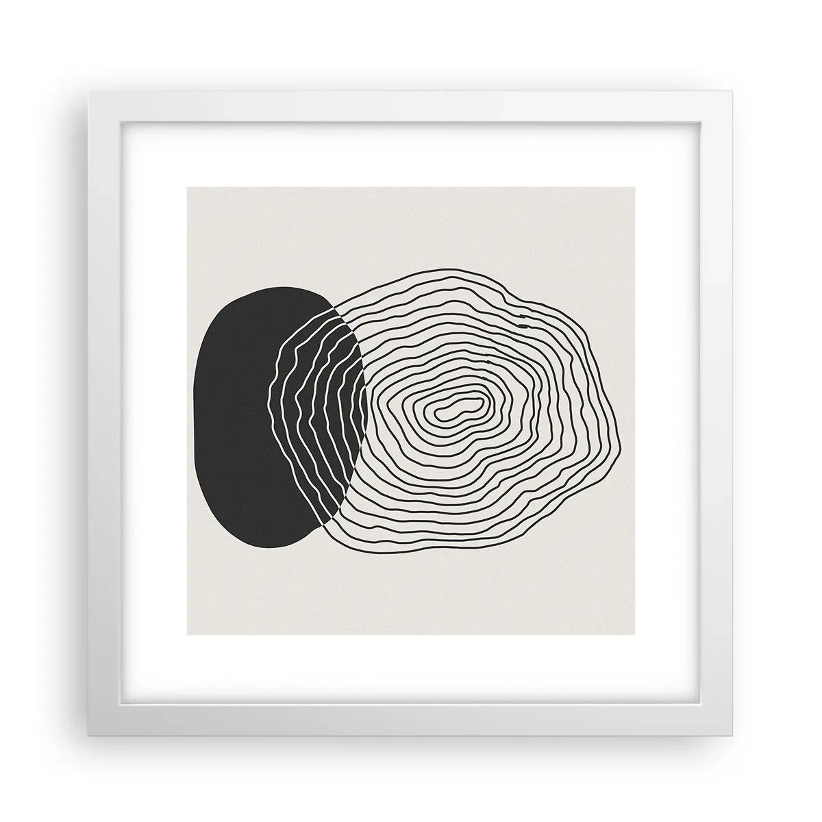 Poszter fekete keretben - Létezés és rángatózás - 30x30 cm