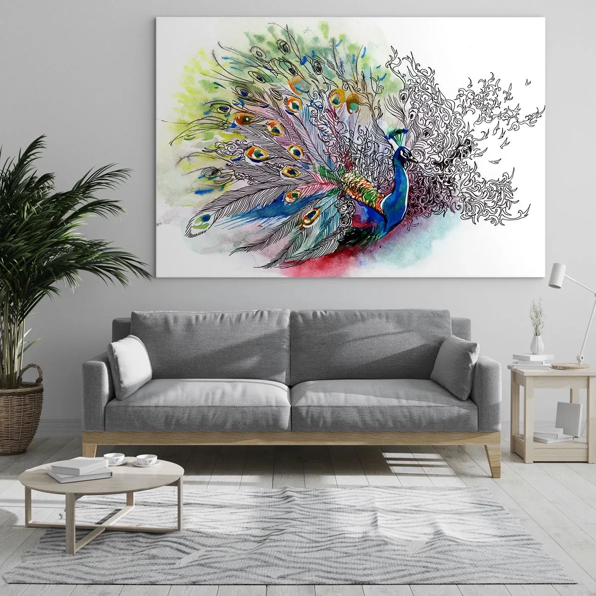 Üveg kép - Büszkeséggel a szürkeség ellen  - 100x70 cm