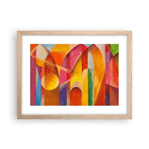 Poszter világos tölgy keretben - A nap katedrálisa - 40x30 cm