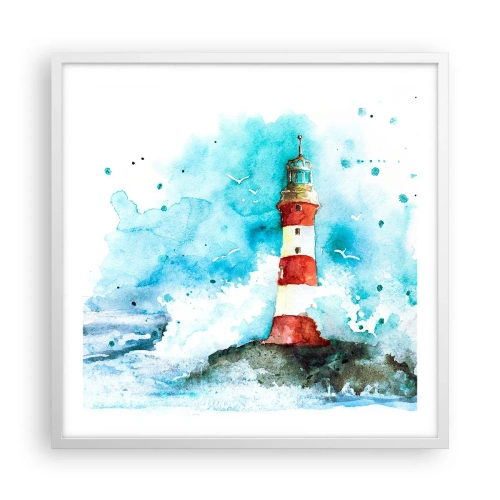 Poszter fekete keretben - Az elemek egysége - 60x60 cm