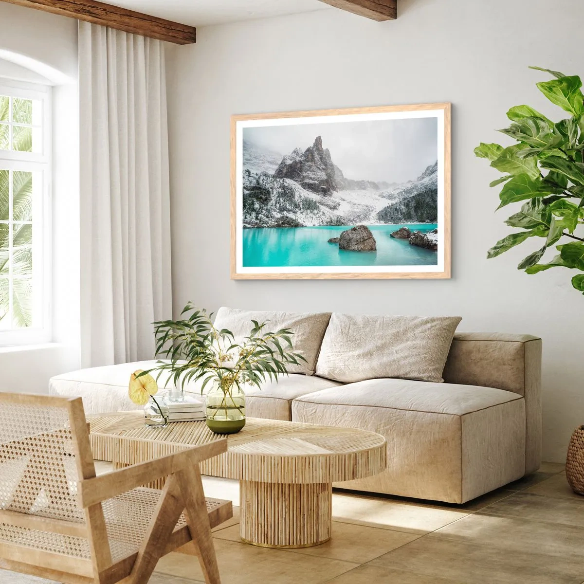 Poszter világos tölgy keretben - Őrségben - 91x61 cm