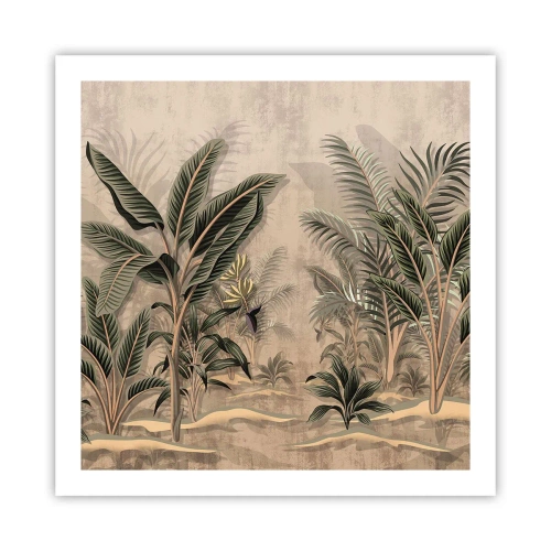 Poszter - Gyarmati stílusú metszet - 60x60 cm