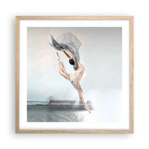 Poszter világos tölgy keretben - A tánc felindulásában - 50x50 cm