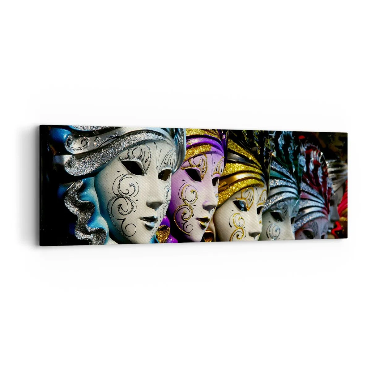 Vászonkép - Rejtély aranyban és ezüstben - 90x30 cm