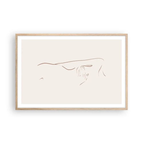 Poszter világos tölgy keretben - A vágy alakja - 91x61 cm