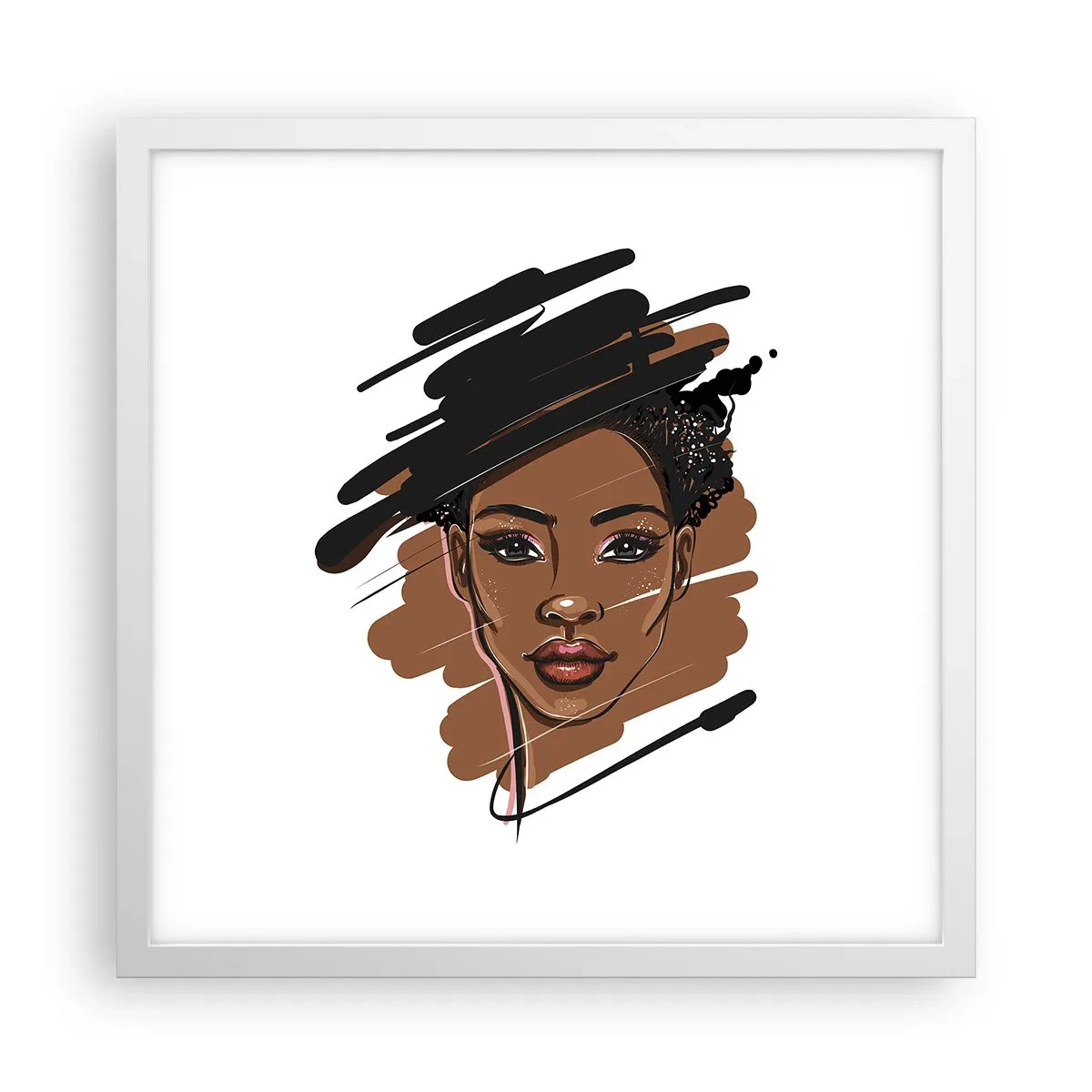 Poszter fekete keretben - Édes, mint a csokoládé - 40x40 cm