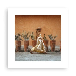 Poszter - Hippi stílusban - 30x30 cm