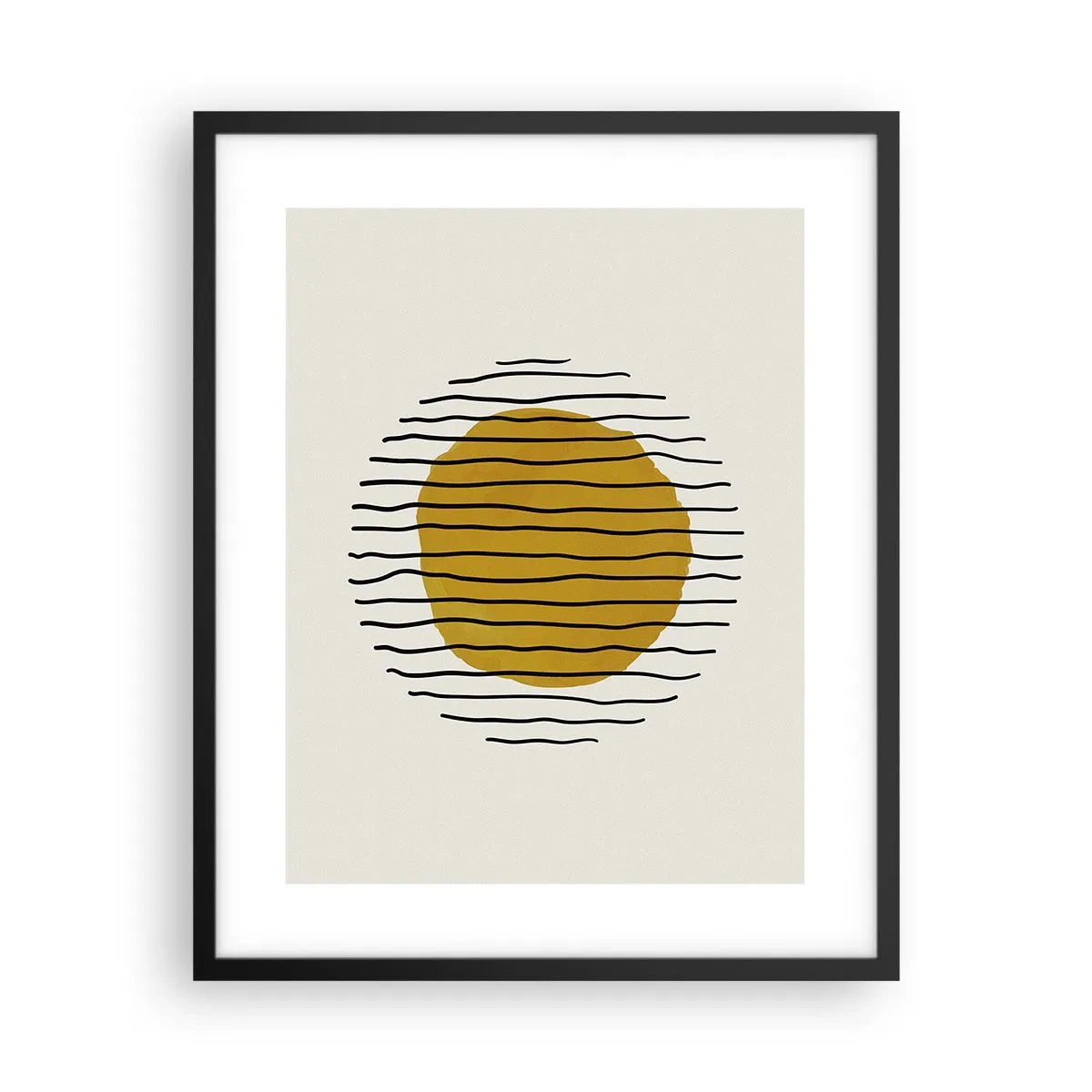 Poszter fehér keretben - A hőtől remegő absztrakció - 40x50 cm