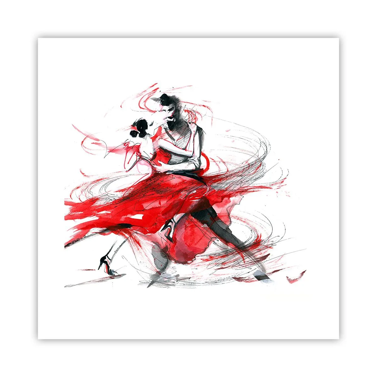 Poszter - Tango - a szenvedély ritmusa - 40x40 cm