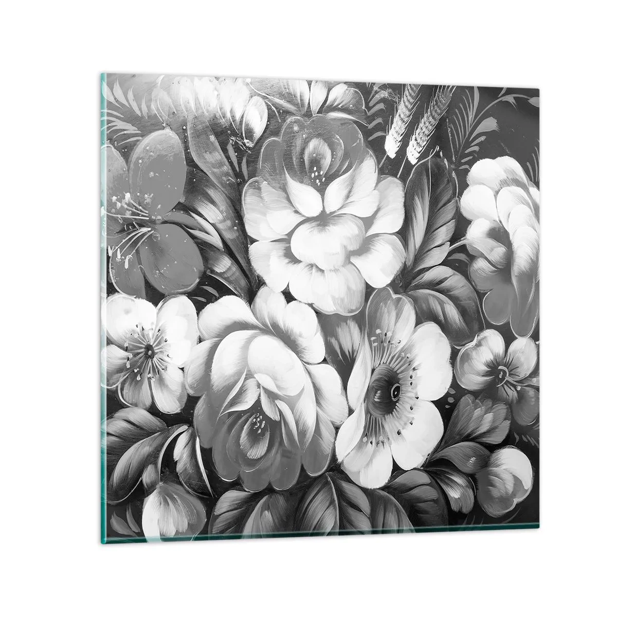 Üveg kép - Gyönyörű még szürkében is - 30x30 cm