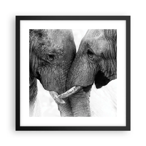 Poszter fehér keretben - Szívélyes vallomás - 40x40 cm