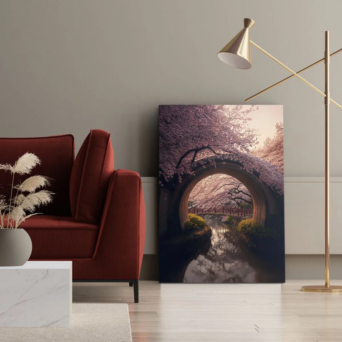 Vászonkép - Japán tavasz - 45x80 cm