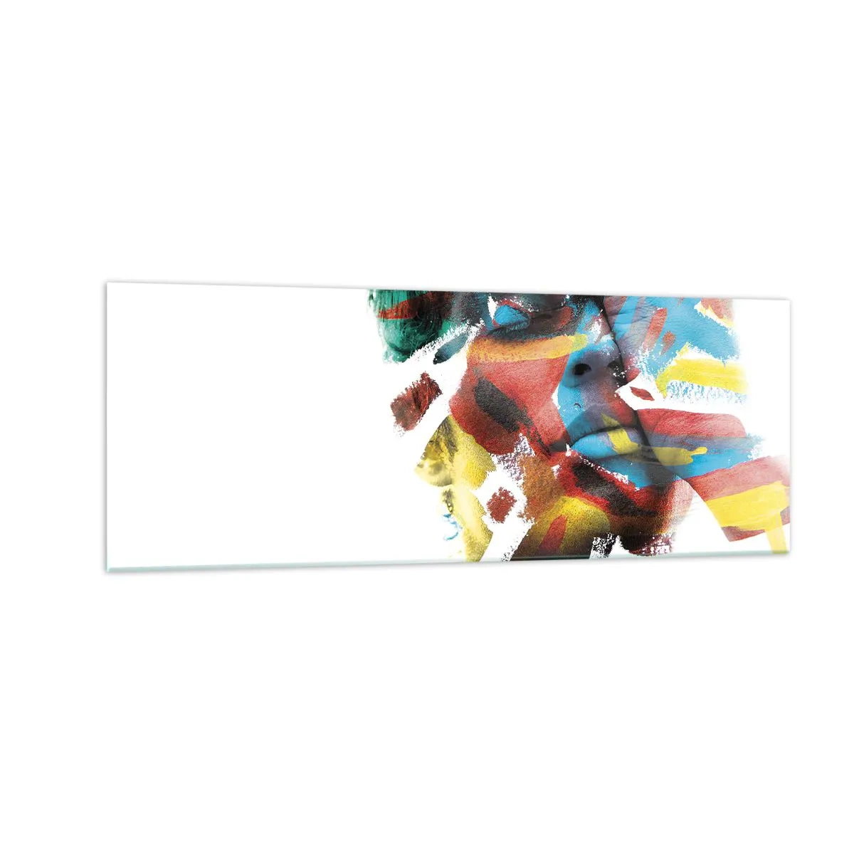 Üveg kép - Színes személyiség - 140x50 cm