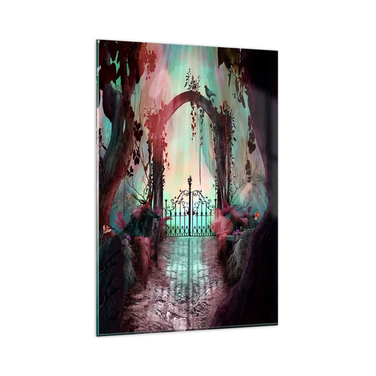 Üveg kép - Titkos kert - 80x120 cm