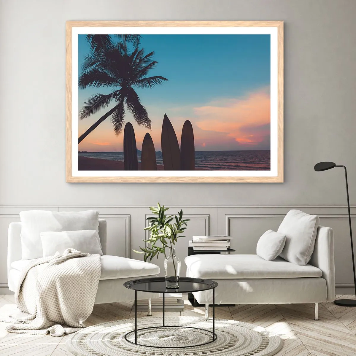 Poszter világos tölgy keretben - Holnap is móká lesz - 91x61 cm