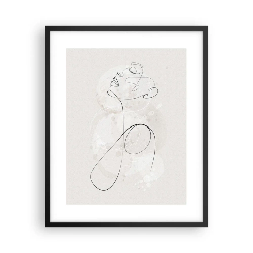 Poszter fehér keretben - A szépség spirálja - 40x50 cm