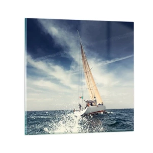 Üveg kép - Nem érnek utol! - 60x60 cm